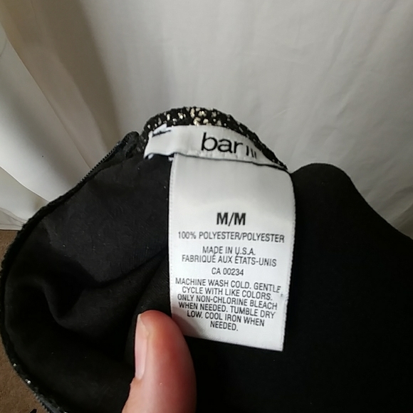 Bar III Stretch Sparkly Metallic Party Dress Sz M - Picture 6 of 6